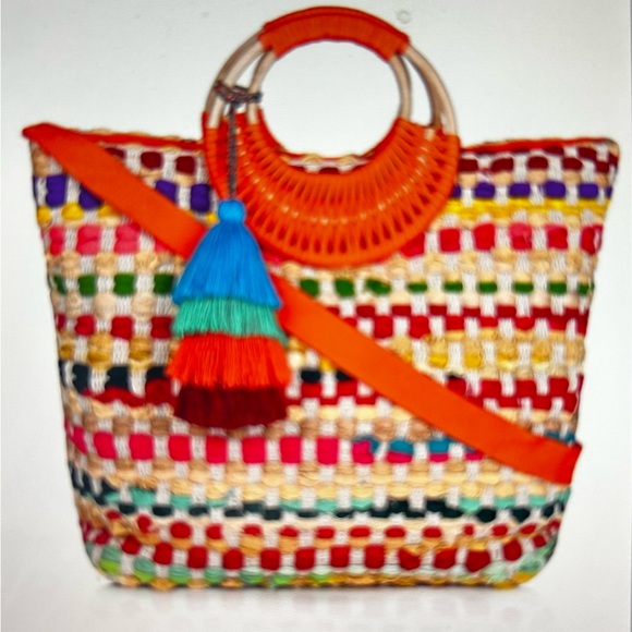 Sunshine Upcycled Handwoven Tote by America & Beyond